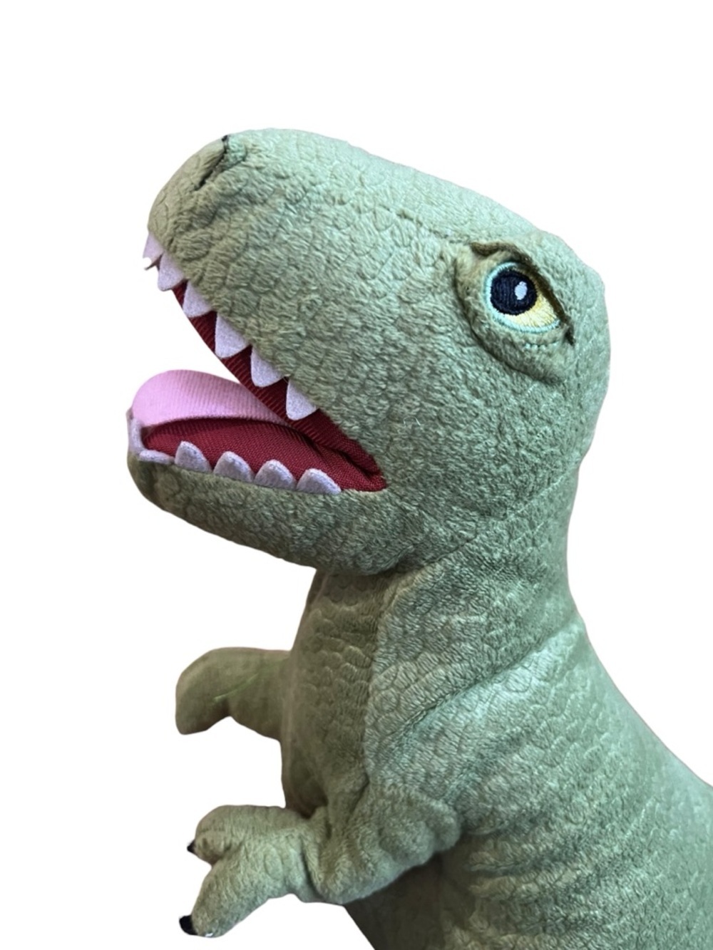 Kohls Cares Green T Rex Dinosaur Plush Stuffed Animal Toy Felt Teeth